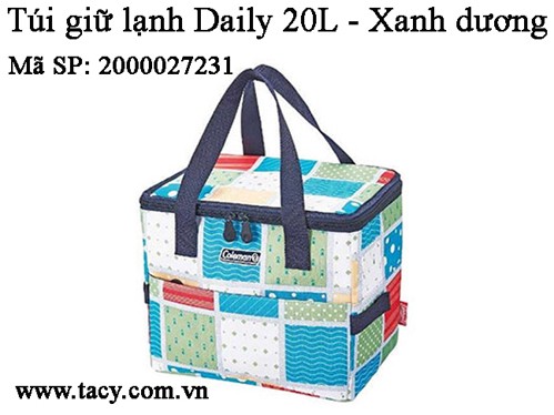 Túi giữ lạnh Daily 20L - 2 màu Xanh dương/Đỏ