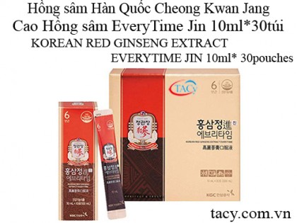 Korean Red Ginseng Extract Everytime Jin 30 pouches 10ml
