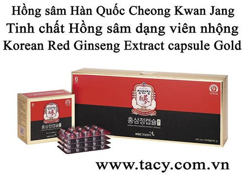 Cao Hồng Sâm Hàn Quốc dạng viên nhộng