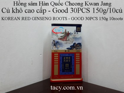 KOREAN RED GINSENG ROOTS - GOOD 30PCS 150g/10roots