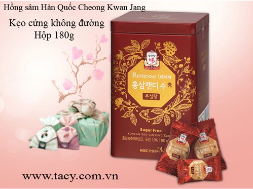 Renesse Sugar Free Red Ginseng Candy 180g