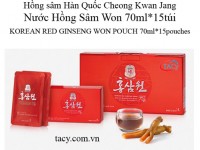 Korean Red Ginseng Won Pouch 15pouches 70ml